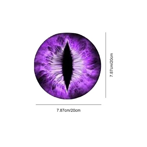 Round 3D Stereo Beast Eyes Headlight Decals for Jeep Truck Headlights Sticker - Picture 2 of 23