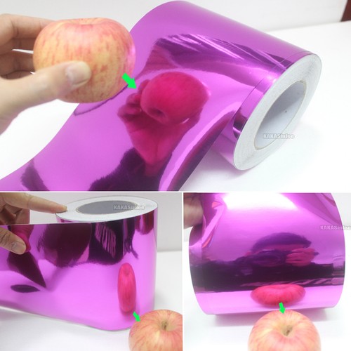 Smooth Mirror Chrome Vinyl Wrap Tape Sticker Car Phone House Strips Decor Decal - Picture 6 of 29