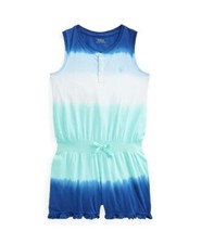 NWD Polo Ralph Lauren Girls Multicolor Ombre Jersey Romper XL 16 pno0621