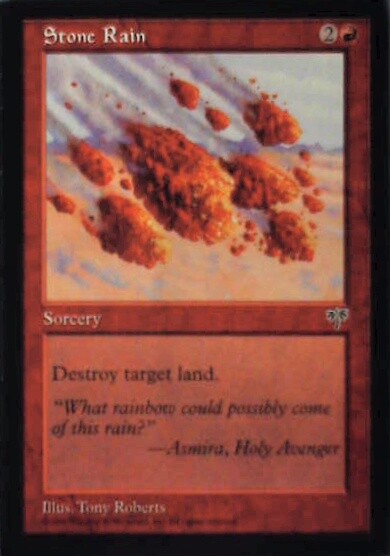 Stone Rain - Mirage: #194, Magic: The Gathering Nm R125