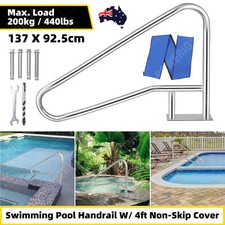 Swimming Pool Handrail Steps Stairs Railing Banister Stainless Steel Handle Grip