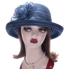 Womens Bowler Bucket Church Cloche Kentucky Derby Wedding Church Sun Hats A267