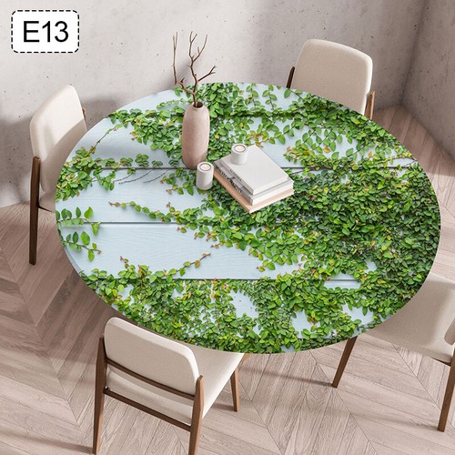 Elastic Round Table Cover Polyester Waterproof Patio Table Cloth Protector. - Picture 33 of 34