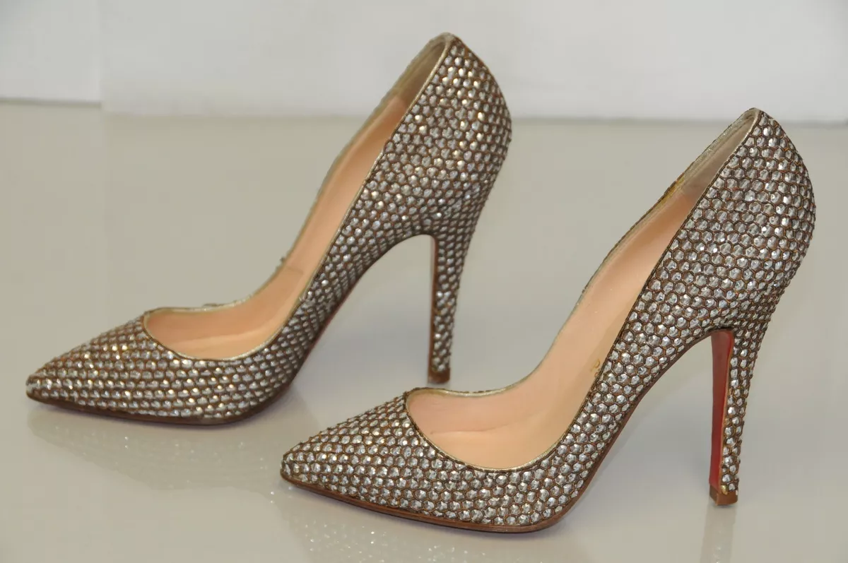 NEW Christian Louboutin JEWELED Pumps Heels Shoes 37 | eBay