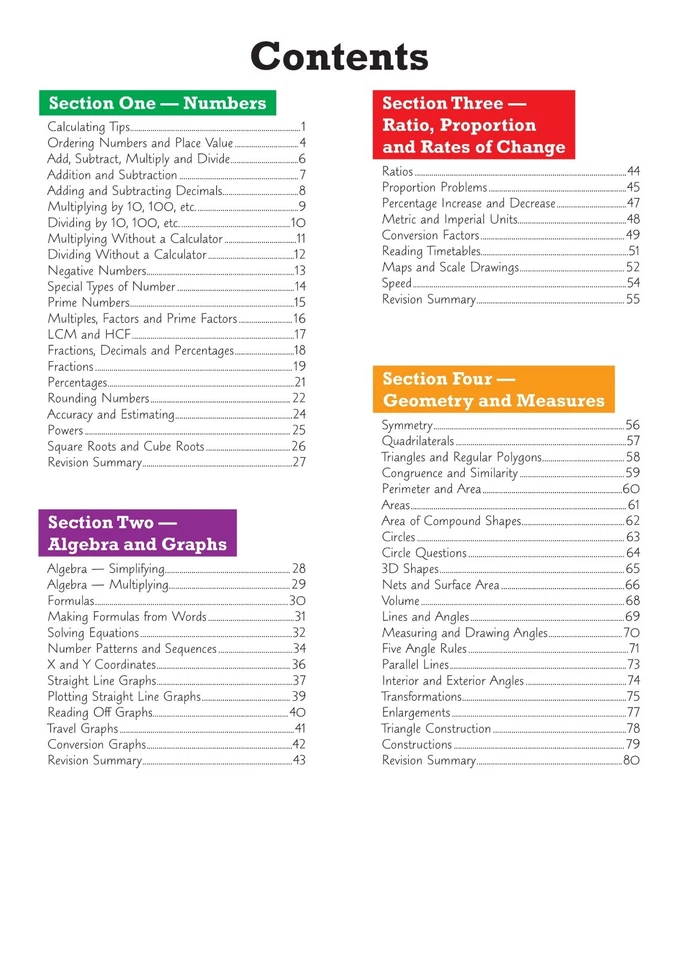 KS3 Years 7-9 Maths Science English Study Guide Foundation Key Stage 3 CGP X - Image 3 of 4