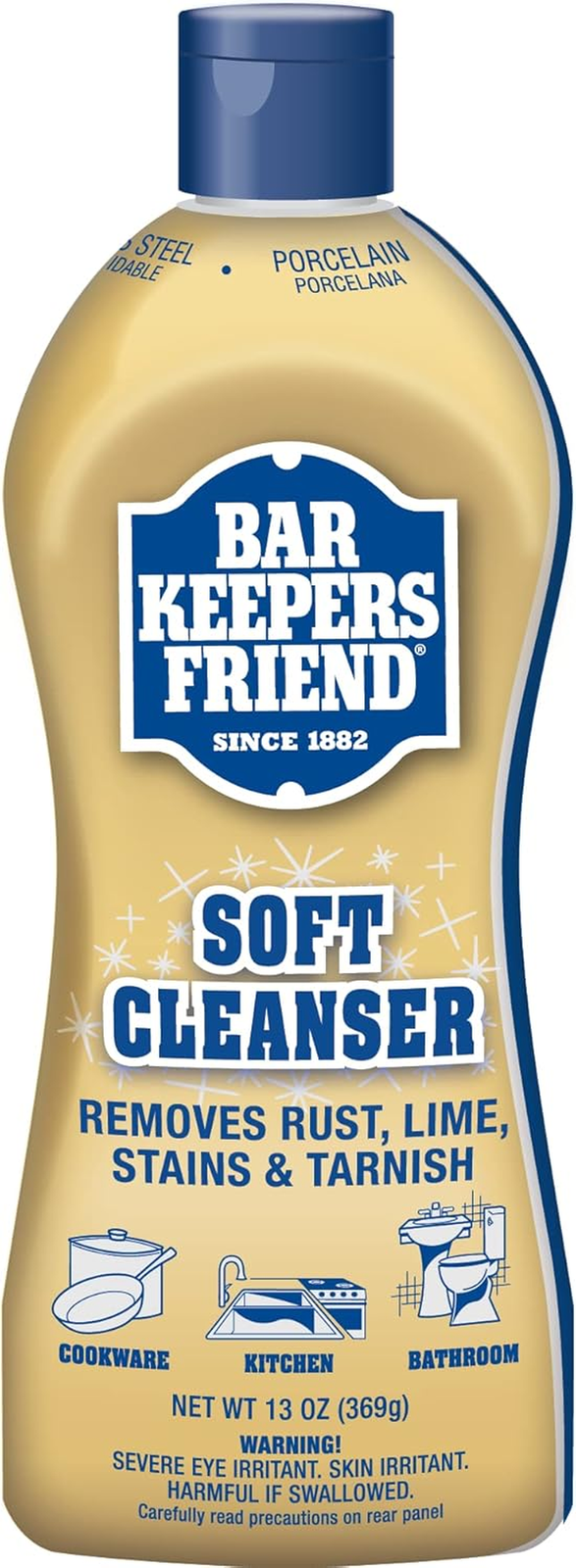 Bar Keepers Friend Soft Cleanser 13Oz Gentle Cleaning Power