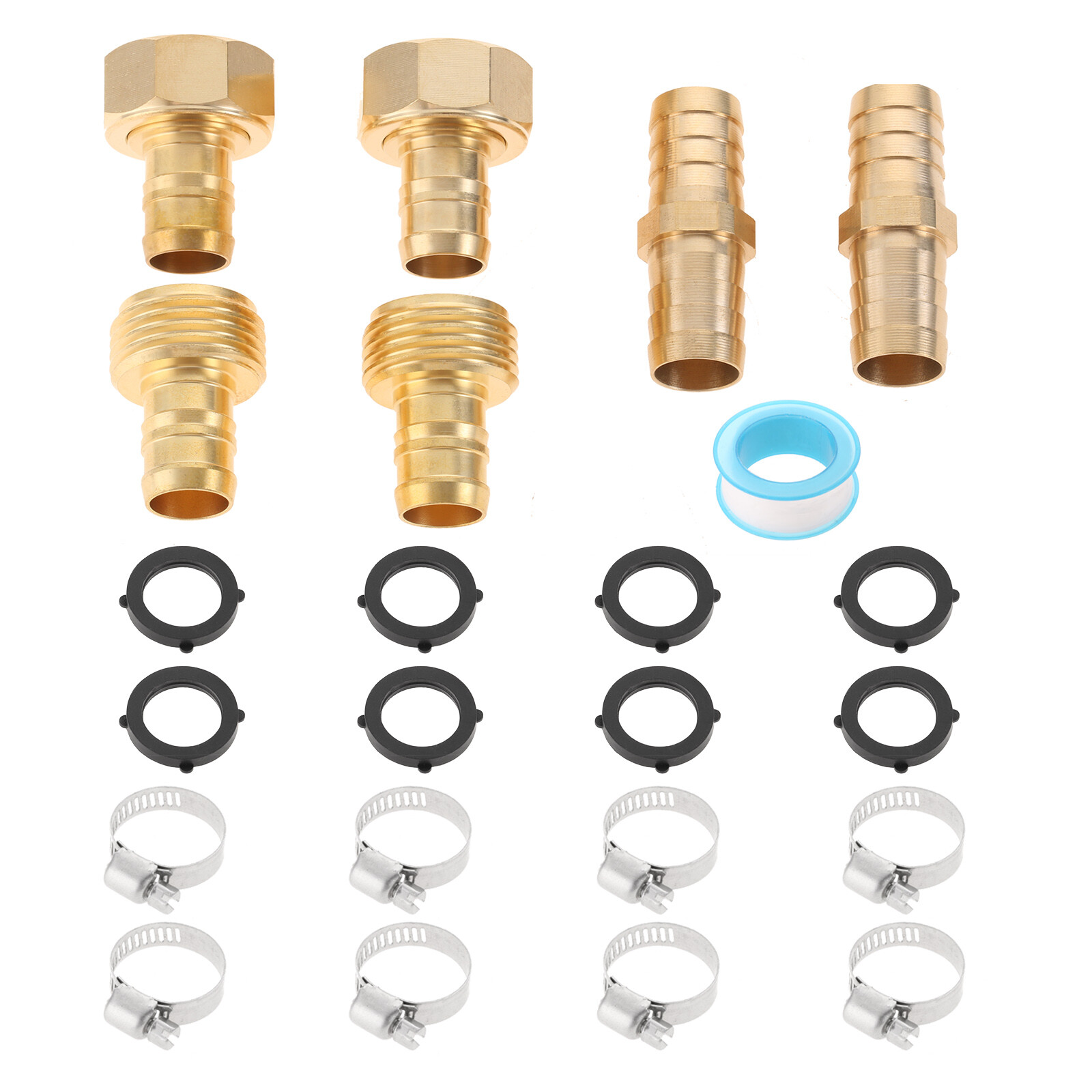 1/2" 5/8" 3/4" Solid Brass Garden Hose Connector Splicer Mender End