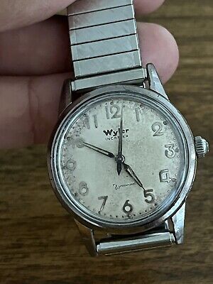 男の子向けプレゼント集結 Vintage Wyler For Watch Men's Automatic Dynawind Incaflex その他