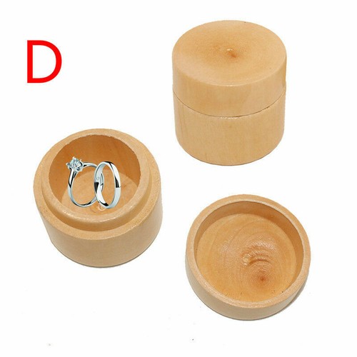Personalized Lettering wooden Ring Box western Wedding Accessory Retro Romantic - Picture 7 of 8