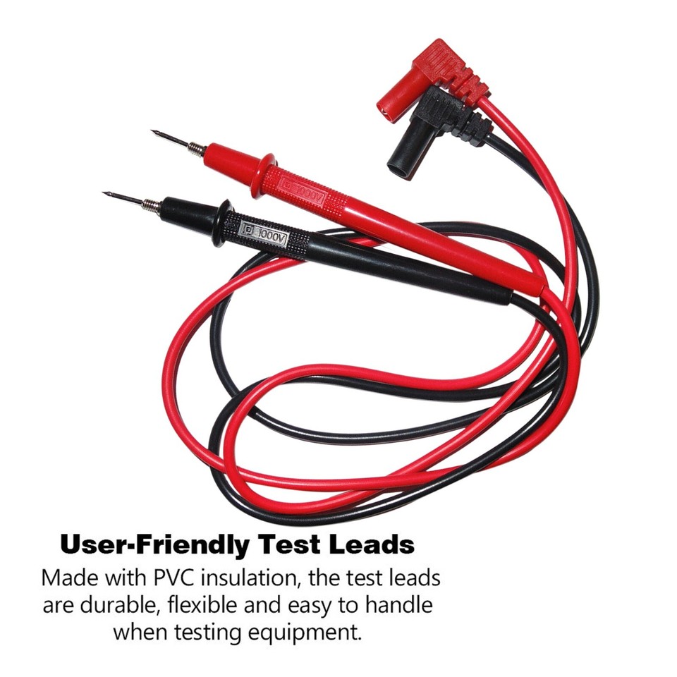 Bottom Plug Multimeter 3 Pairs Multimeter Voltmeter Test Probe Leads with Banana Plug ...