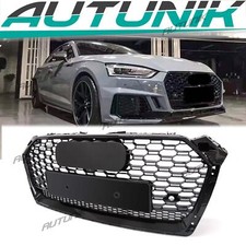 Rs5 Style Honeycomb Front Mesh Hex Grille For 2017-2019 Audi A5 S5 B9