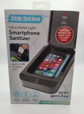 ZEROGERM, Ultra-Violet Light, Smartphone Sanitizer, 99.9 germ-free