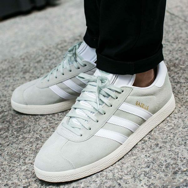 Adidas Originals Gazelle Light Mint Green GOLD Sneakers Adidas Originals Gazelle Light Mint Green GOLD Sneakers