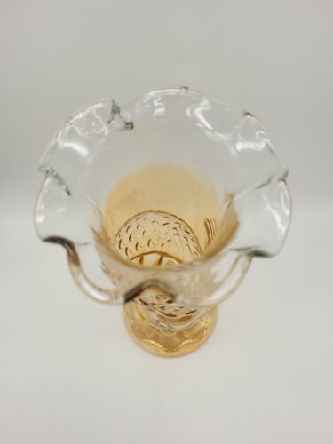 Jain Of India Koi Fisch Ringelblume Karneval Glas Vase (S5) - Bild 3 von 6