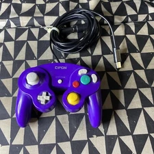 Cipon GameCube controller for Nintendo GameCube Purple TESTED WIRED