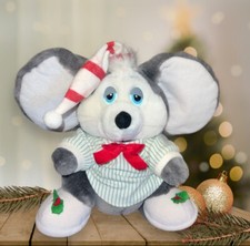 Vtg 1987 Applause Sugarplum Christmas Mouse Stuffed Animal Plush 9  