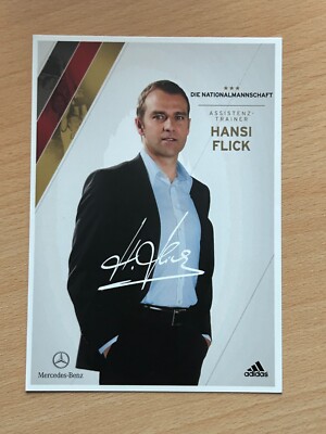 Hansi Flick DFB Nationalmannschaft Autogrammkarte drucksigniert #S21297