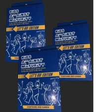 3 pack Kids Against Maturity LETS GO Edition Travel Game (200 cards, 4+ players)