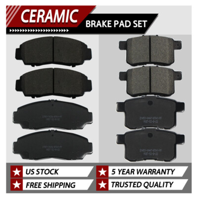 8PCS Ceramic Brake Pads D787 D1451 for Honda Accord Ex Exl Acura Tsx