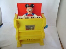 Vintage Walt Disney 1973 Mickey Mouse Musical Busy Pop-Up Jack-In-The-Box Piano