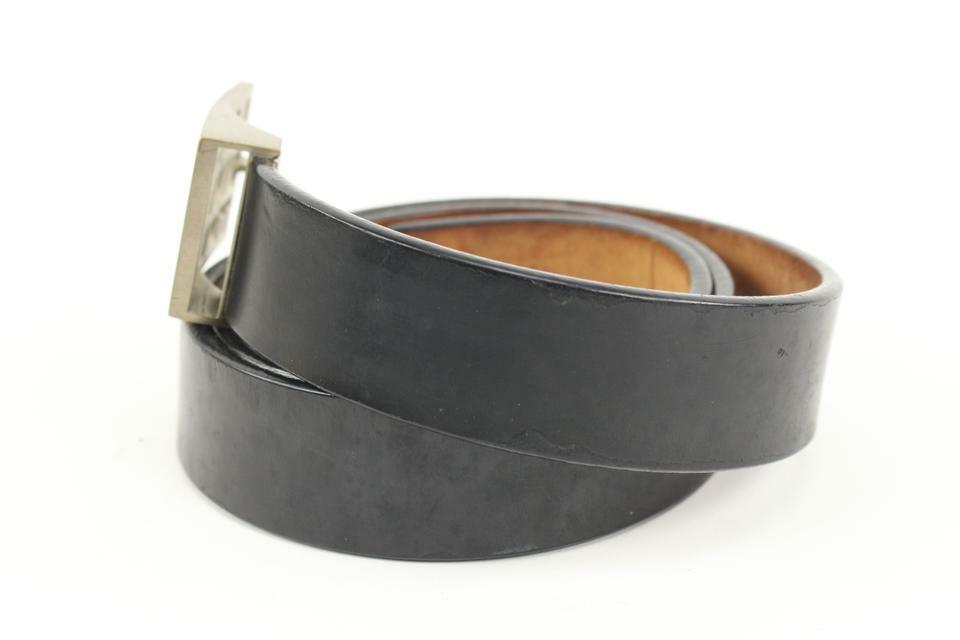 Louis Vuitton 90/36 Black x Silver Outline LV Shadow Belt 52lv218s LV Shadow 40mm Reversible Belt Monogram Shadow - Men  main image 4