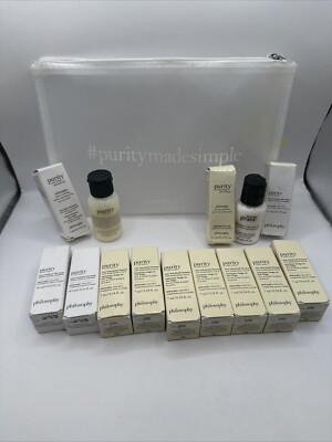 Philosophy MINIS Purity Pore Extractor Clay Mask x3 & Facial Cleanser x7 +more