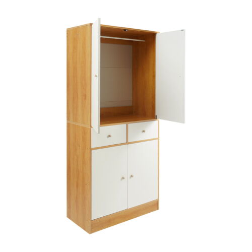 180cm Tall Clothes Storage Cabinet, Free Standing Wardrobe Cabinet for Bedroom - Picture 3 of 20