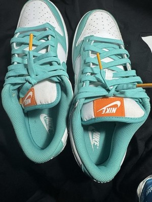 Nike Low-Top Sneakers in White, Teal & Black NIKE Dunk Low Retro DV0833 109 - Shiekh main image 4
