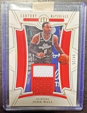 John Wall Century Materials Prime Patch /25 2022 Panini National Treasures UK