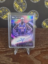 Topps Midnight Stroke of Midnight Adem Bona 76ers Auto SM-AB /199