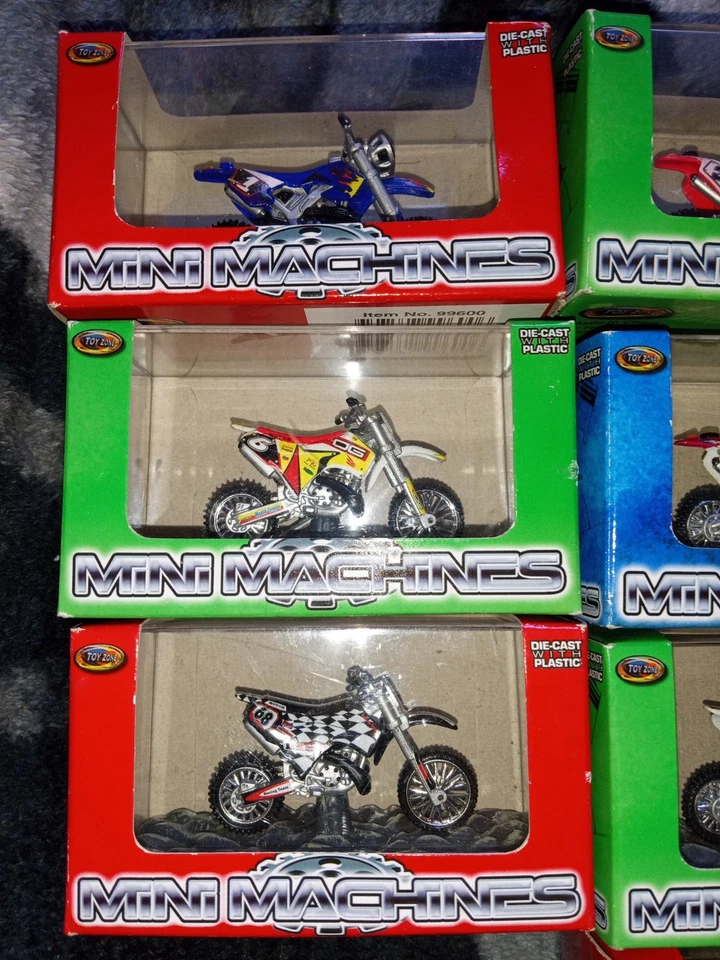 Toy Zone Mini Máquinas Dirt Bikes Diecast Lote De 10 Freeride X250/Enduro Foto 2 de 4
