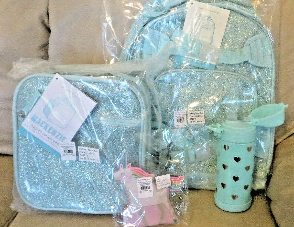 PONY Disney Scuola Ceramica Fienile ZAINO PRANZO ACQUA Frozen glitter set da viaggio bambina.