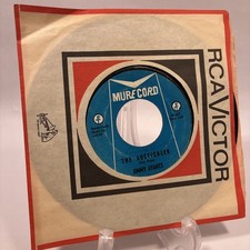 SIGNED Jimmy Avants THE AUCTIONEER / RIDING IN THE BACKSEAT 45 RPM Rockabilly