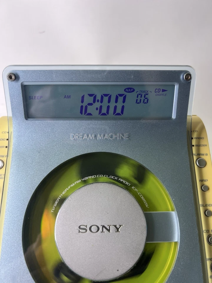 Sony Dream Machine ICF-CD855V Radio reloj Reproductor de CD Foto 4 de 4