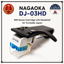 NAGAOKA DJ-03HD MM Stereo Cartridge with Headshell for Turntable Japan