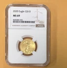2020-W $10 American Gold Eagle - 1/4 Oz Gold MS 60 NCG