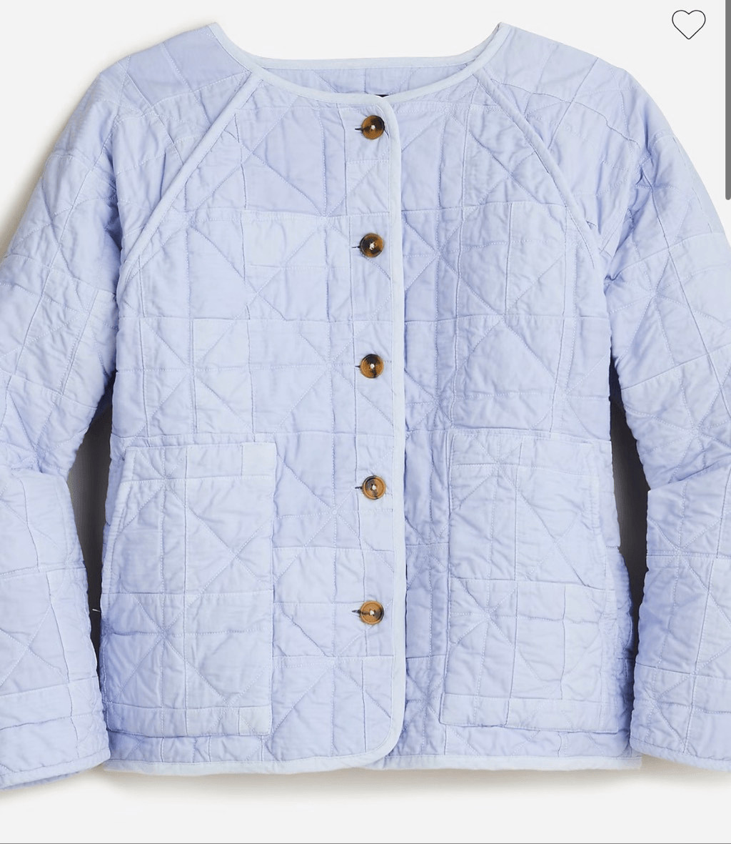 J Crew patchwork lavender jacket - image 1
