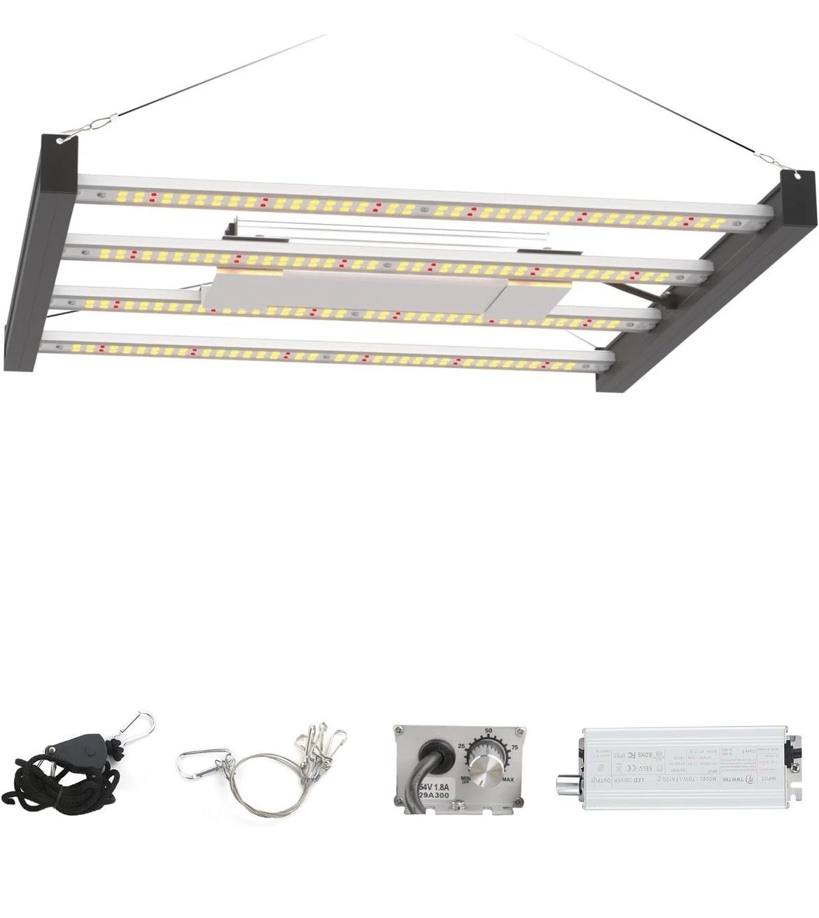 CANAGROW CG1500 LED Growing Lights for Indoor Plants 4x2ft Coverage with High...