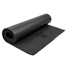 Body Sport 1/4" Yoga Mat, Black - High-Density, Non-Slip Surface with Shock