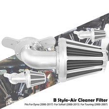Chrome Sucker Air Cleaner Filter Fit For Harley Dyna Fat Street Bob 2000-2017
