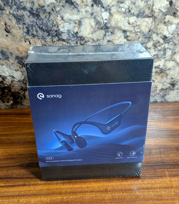 Sanag A5X True Bone Conduction Earphone Open Ear Wireless Sport Headphones Blue