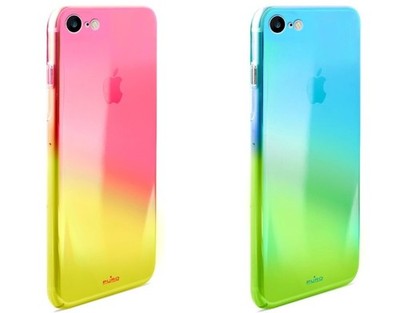 Puro Hologram Cover Case Schutz-Hülle Farb-Verlauf für Apple iPhone 7 8 SE 2020