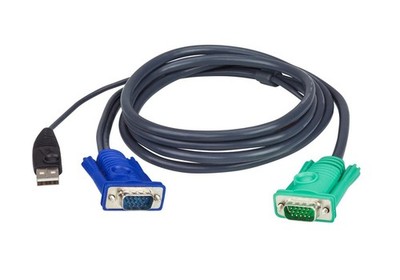 Aten 2L-5202U 784568 KVM Cable USB PC to HD Switch  1.8m AT-2L5202U, 1.8 m, ~E~