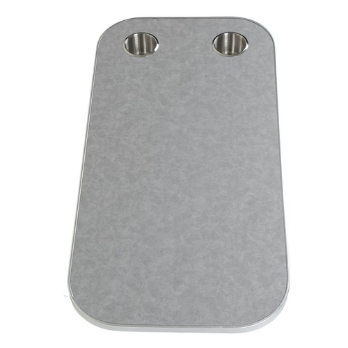 ´Grey 400x800mm Removable Rectangular Table Solid Wood RV Table Board With 2 Cup - Picture 7 of 12