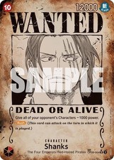   FOIL Shanks Wanted Poster OP09-004-V3  One Piece Kid Icarus