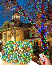 Outdoor String Lights, 328FT 1000 LED Fairy Lights, IP65 Waterproof Outside w...