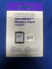 INFINITIVE 128GB Micro SDXC  Adapter Memory Card New Sealed