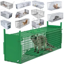 17 Type Live Animal Cage Trap Humane Rodent Cage for Most Animal Catch & Release