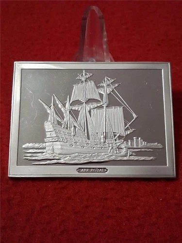 SHIPS' AHOY Ark Royal 3.125 Troy Oz Sterling Silver Proof                 #T0849