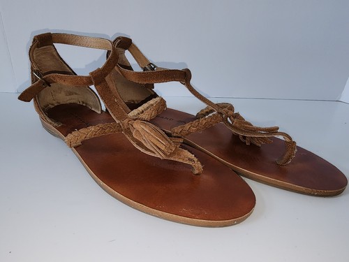 Lucky Brand Damen Wildleder Leder Gladiator Sandalen 8,5 - Bild 9 von 10
